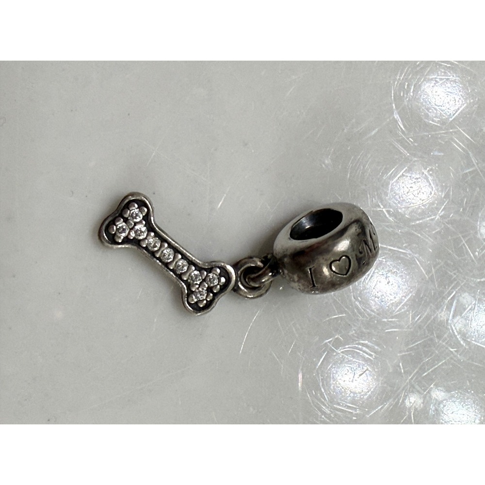 Retired Pandora "I Love My Dog" Dangle Charm Model 791263CZ